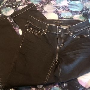 White House Black Market Cropped Black Jeans